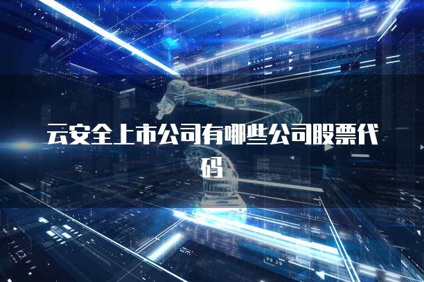 云安全上市公司有哪些公司股票代码
