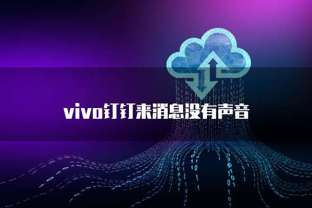 vivo钉钉来消息没有声音