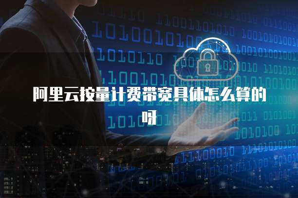 阿里云按量计费带宽具体怎么算的呀