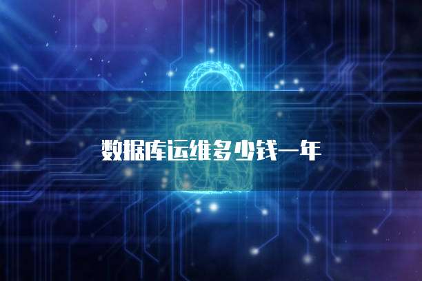 数据库运维多少钱一年