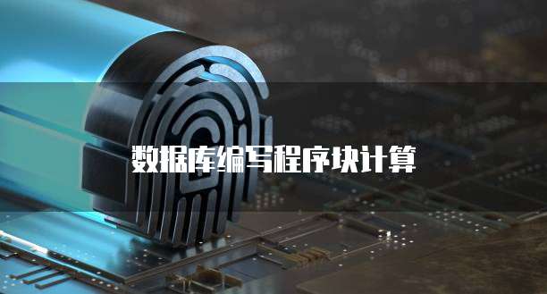 数据库编写程序块计算