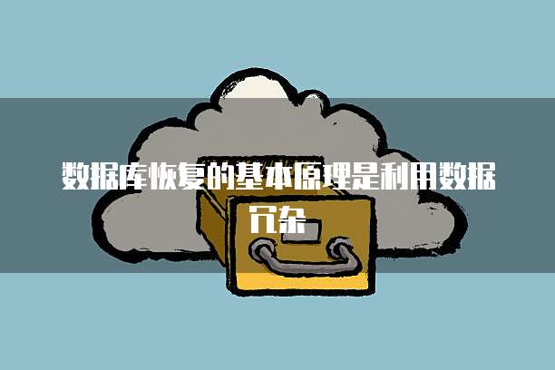 数据库恢复的基本原理是利用数据冗杂
