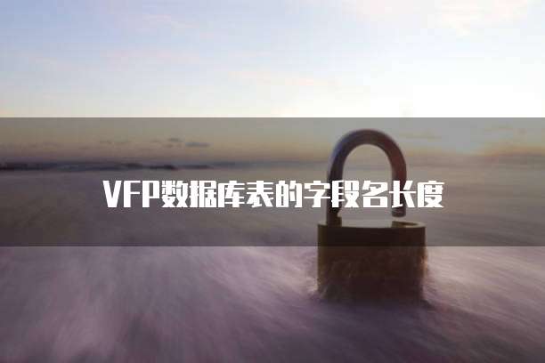 VFP数据库表的字段名长度