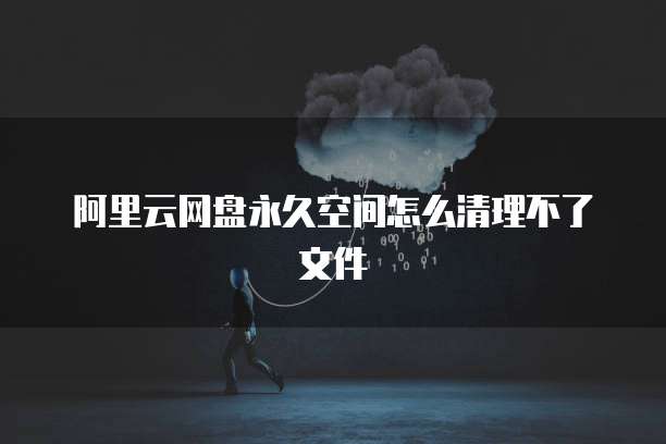 阿里云网盘永久空间怎么清理不了文件