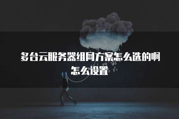 多台云服务器组网方案怎么选的啊怎么设置
