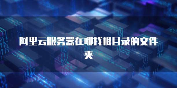 阿里云服务器在哪找根目录的文件夹