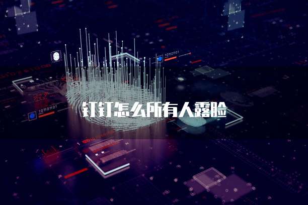 钉钉怎么所有人露脸