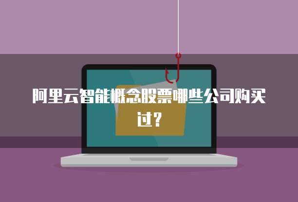 阿里云智能概念股票哪些公司购买过？
