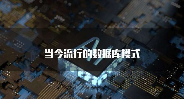 当今流行的数据库模式