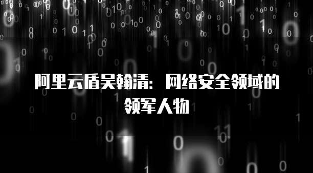 阿里云盾吴翰清：网络安全领域的领军人物