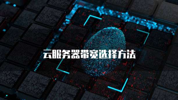 云服务器带宽选择方法