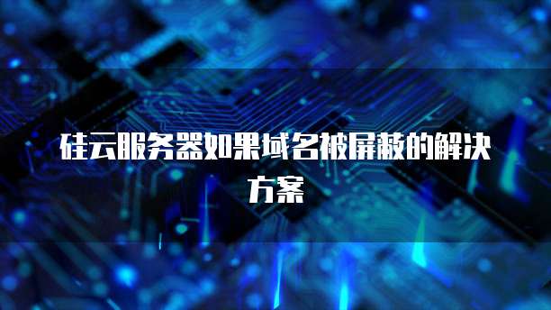 硅云服务器如果域名被屏蔽的解决方案