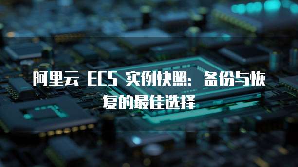 阿里云 ECS 实例快照：备份与恢复的最佳选择