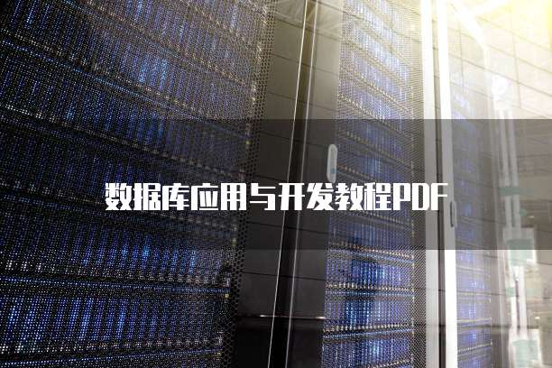 数据库应用与开发教程PDF