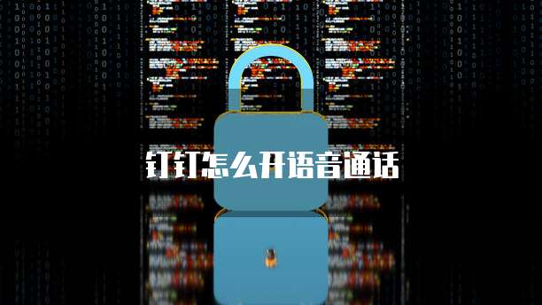 钉钉怎么开语音通话
