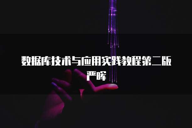 数据库技术与应用实践教程第二版严晖