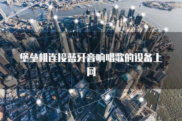堡垒机连接蓝牙音响唱歌的设备上网