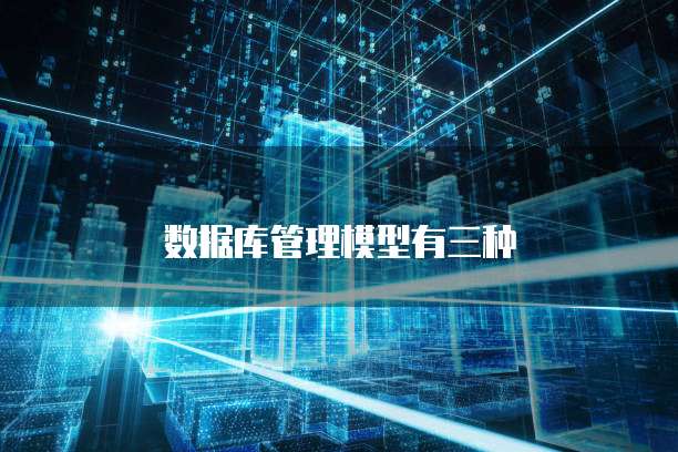 数据库管理模型有三种