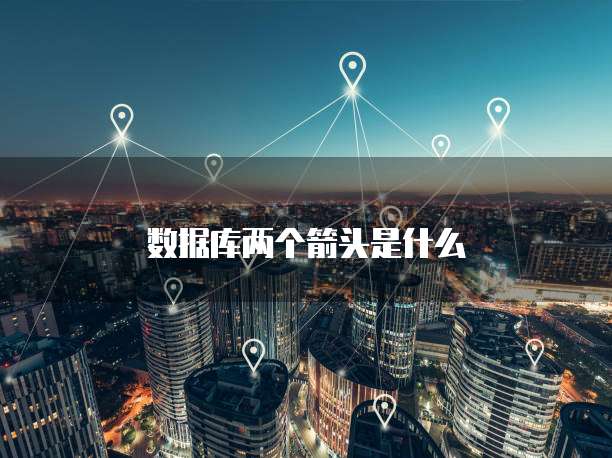 数据库两个箭头是什么