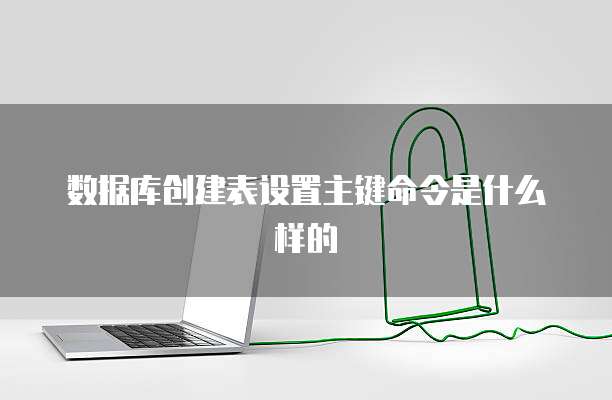 数据库创建表设置主键命令是什么样的