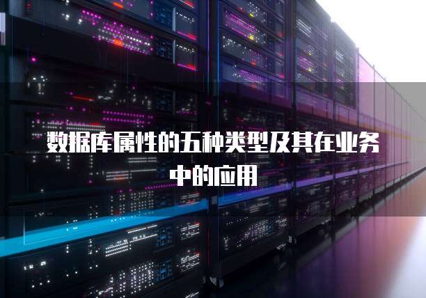 数据库属性的五种类型及其在业务中的应用