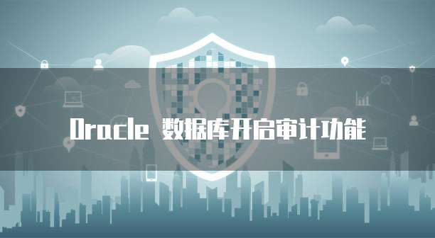 Oracle 数据库开启审计功能