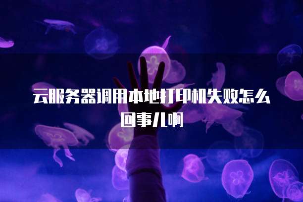 云服务器调用本地打印机失败怎么回事儿啊