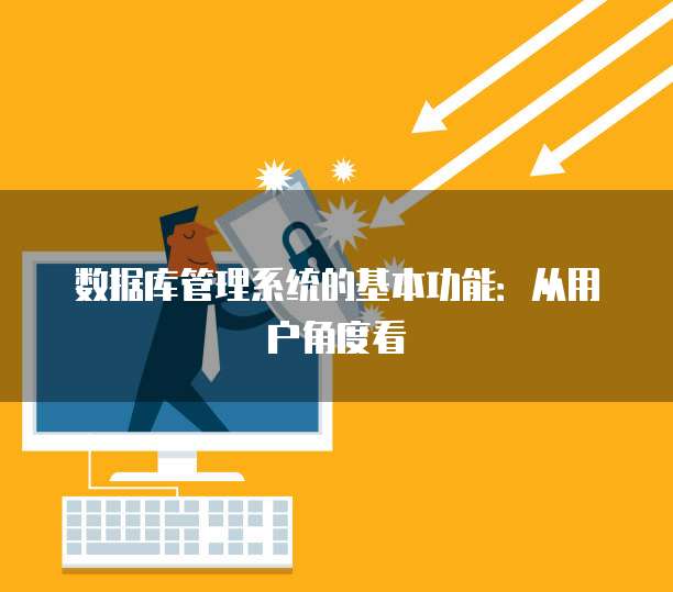 数据库管理系统的基本功能：从用户角度看