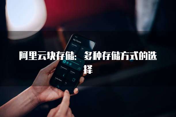 阿里云块存储：多种存储方式的选择