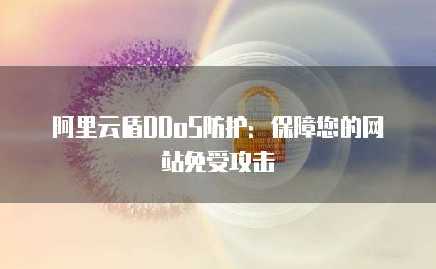 阿里云盾DDoS防护：保障您的网站免受攻击