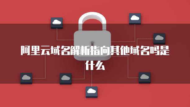 阿里云域名解析指向其他域名吗是什么