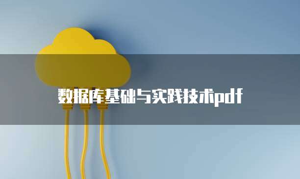 数据库基础与实践技术pdf