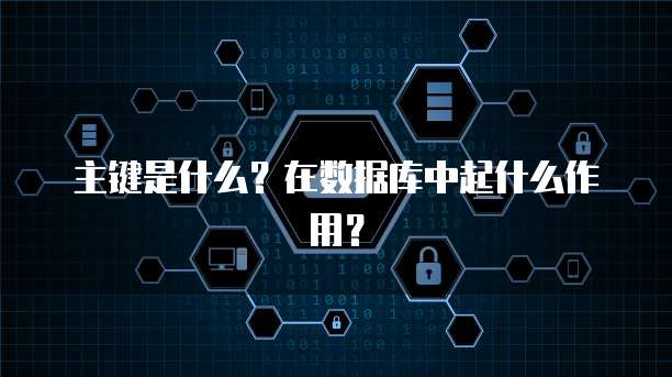 主键是什么？在数据库中起什么作用？