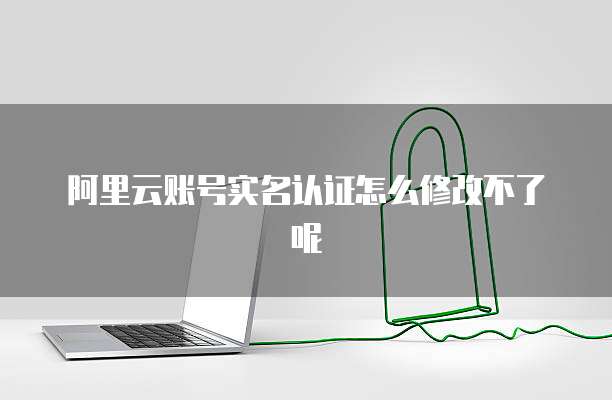 阿里云账号实名认证怎么修改不了呢