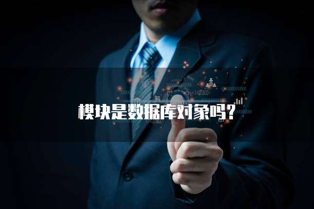 模块是数据库对象吗？