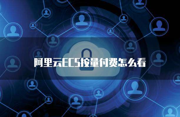阿里云ECS按量付费怎么看