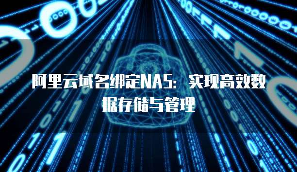 阿里云域名绑定NAS：实现高效数据存储与管理