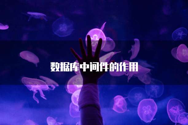 数据库中间件的作用