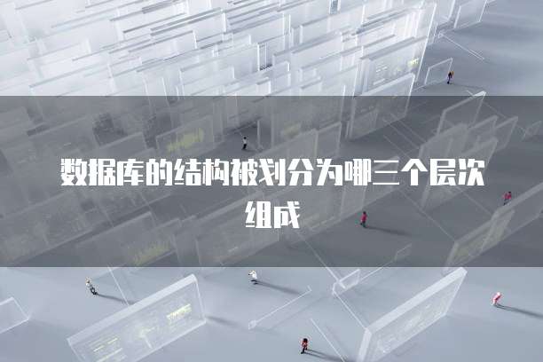 数据库的结构被划分为哪三个层次组成