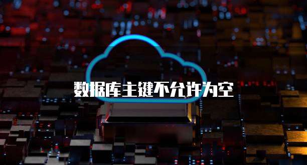 数据库主键不允许为空