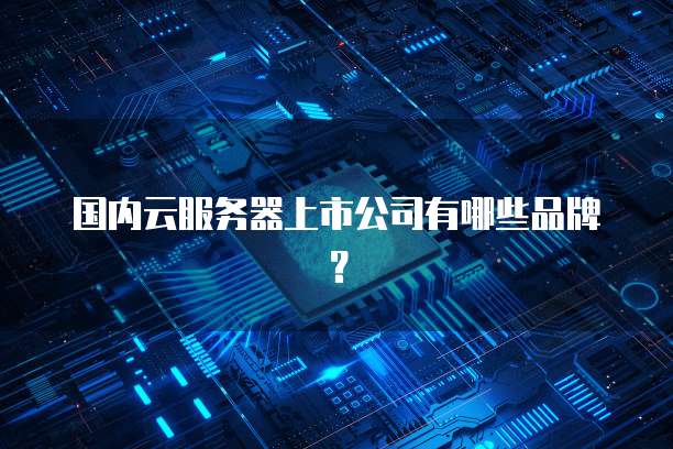 国内云服务器上市公司有哪些品牌？