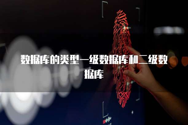 数据库的类型一级数据库和二级数据库