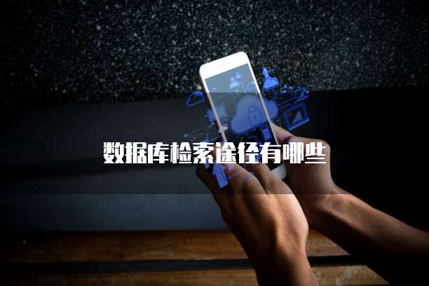 数据库检索途径有哪些