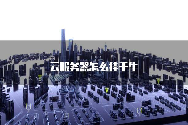 云服务器怎么挂千牛