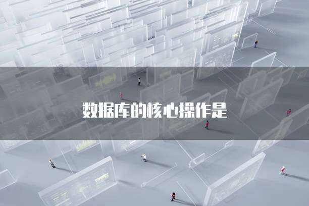 数据库的核心操作是