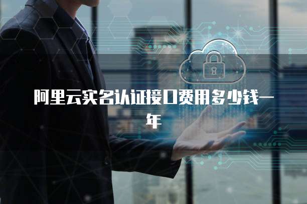 阿里云实名认证接口费用多少钱一年