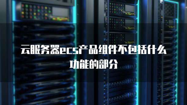 云服务器ecs产品组件不包括什么功能的部分