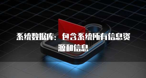 系统数据库：包含系统所有信息资源和信息