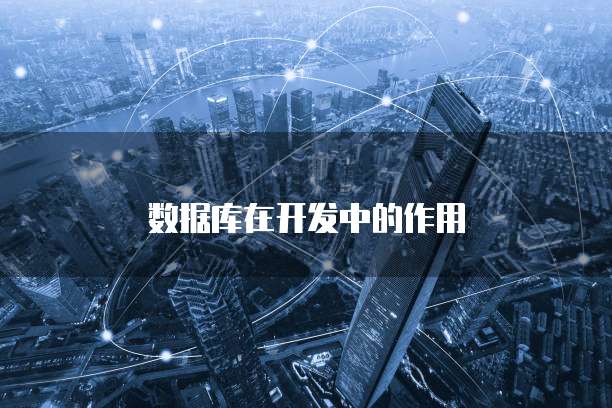 数据库在开发中的作用