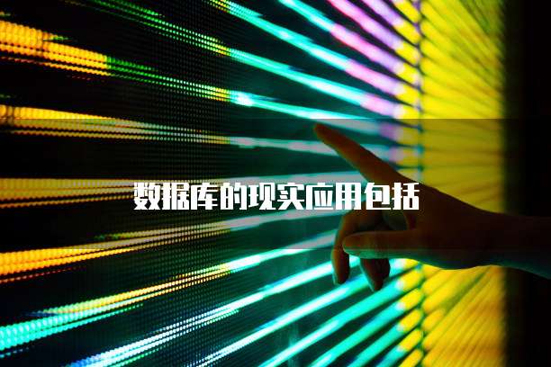 数据库的现实应用包括